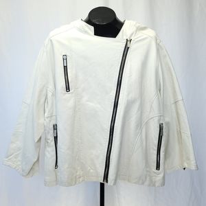 MBLM (Penningtons) Faux Leather Moto Jacket MBLM Sz 2 = US 18